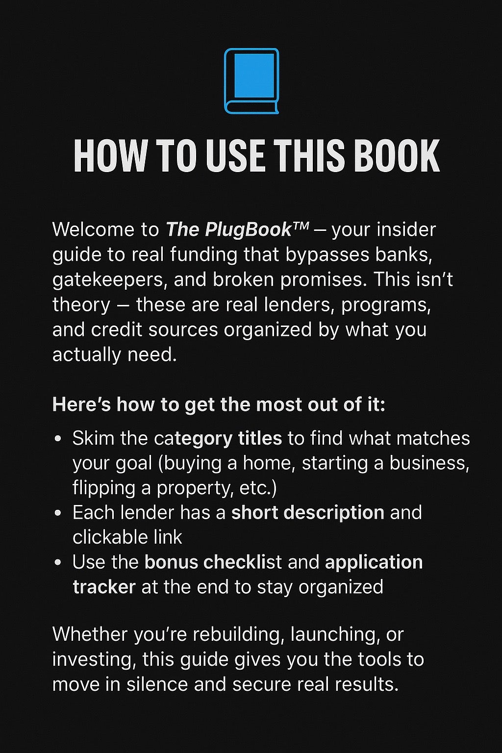 The PlugBook™: Ultimate Funding & Credit Resource ZIP Bundle