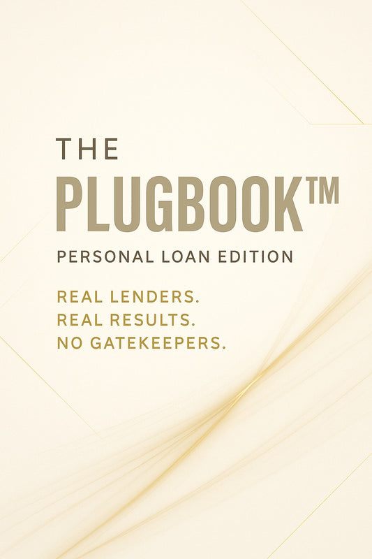 The PlugBook™ – Personal Loan Edition: Dispute Info (13 Pages)